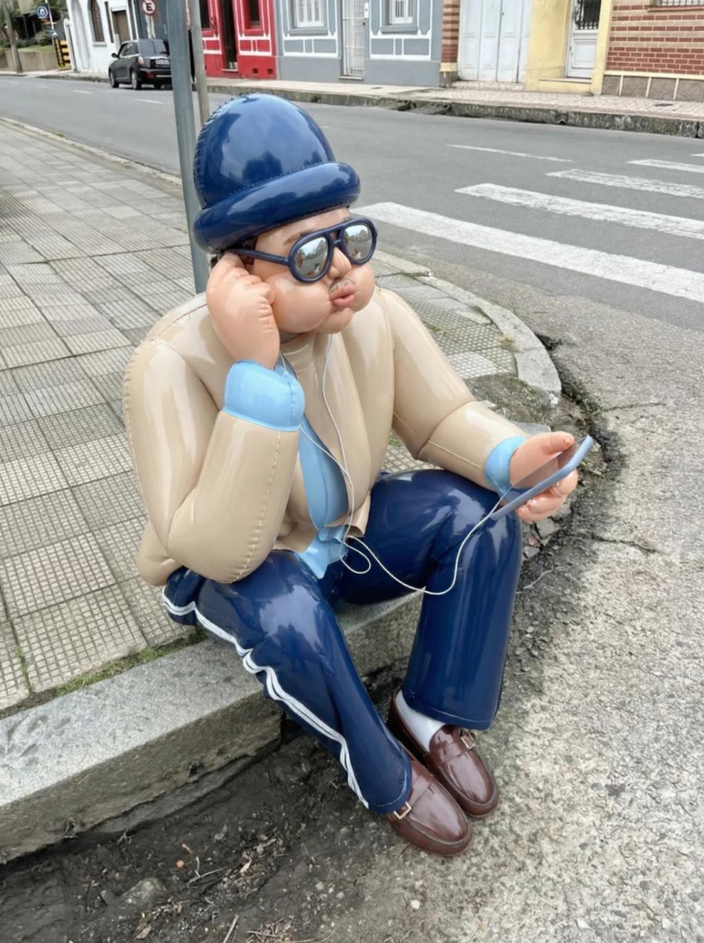 3D Plastic Inflatable Balloon Character AI generated image example