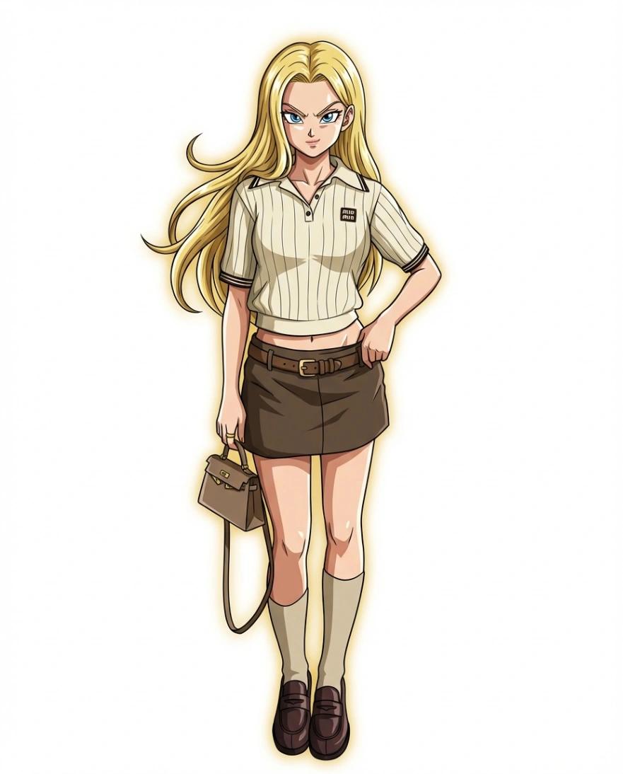 Dragon Ball Z Anime Character Transformation AI generated image example