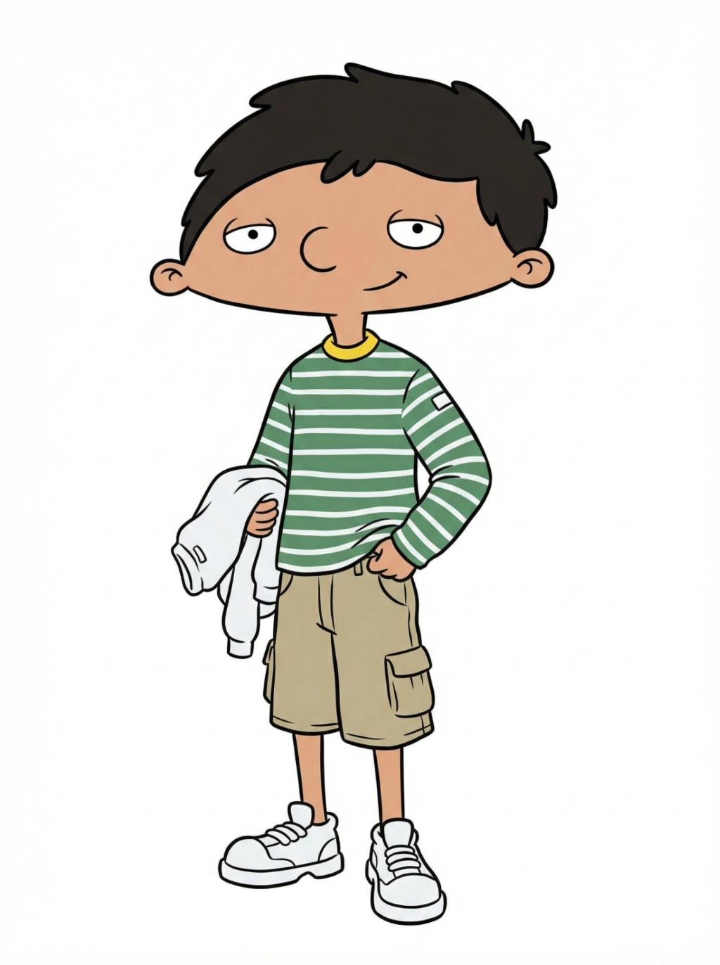 Hey Arnold! Cartoon Character Transformation AI generated image example