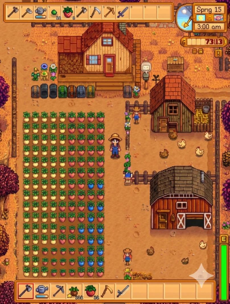 Stardew Valley Pixel Character AI generated image example