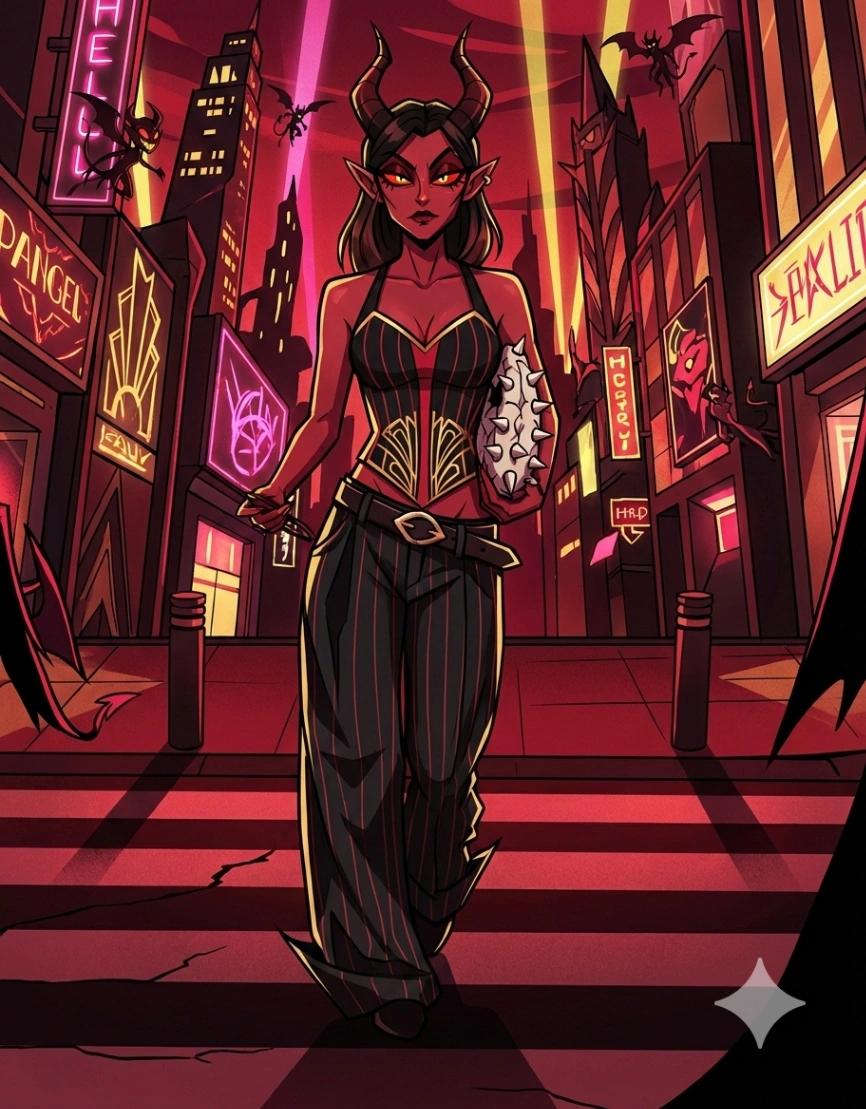 Hazbin Hotel Character AI generated image example