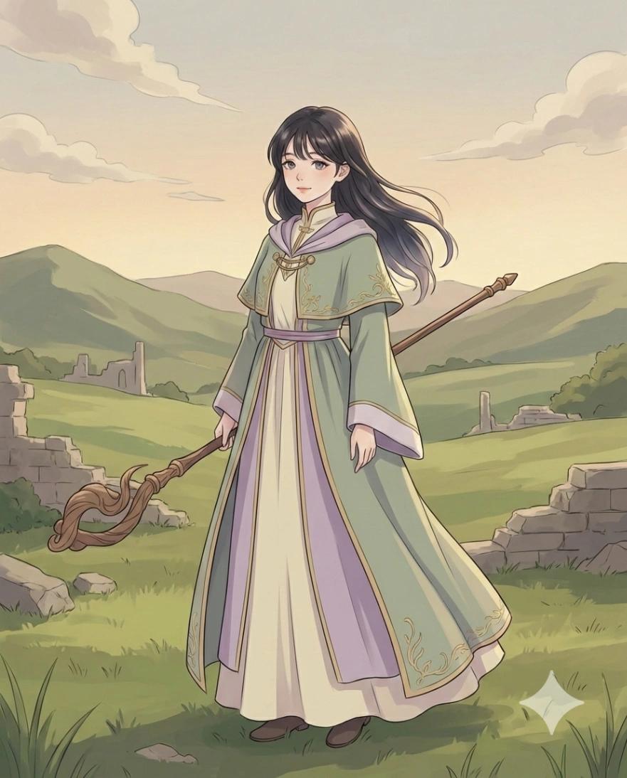 Frieren Anime Character AI generated image example