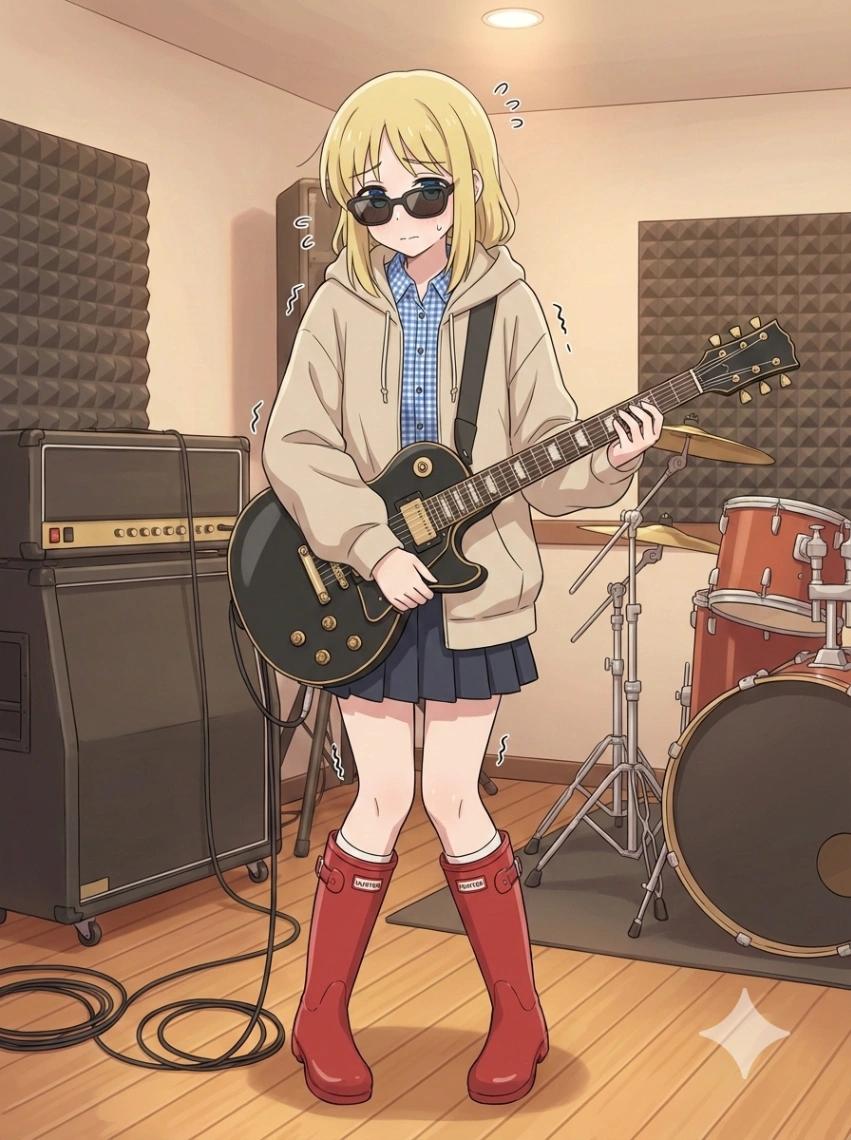Bocchi the Rock! Anime Character AI generated image example