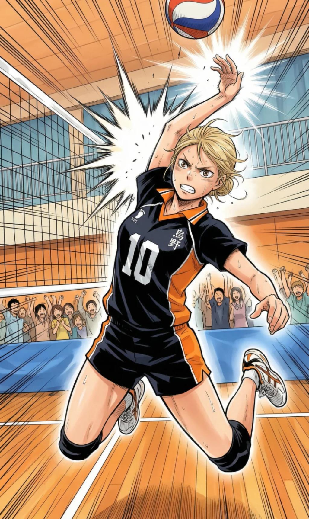Haikyuu!! Anime Character AI generated image example