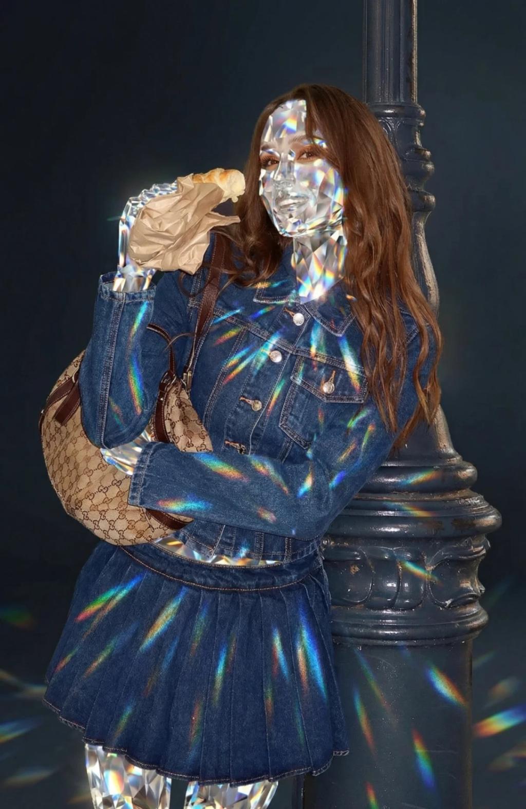 Crystal/Diamond Skin Effect AI generated image example