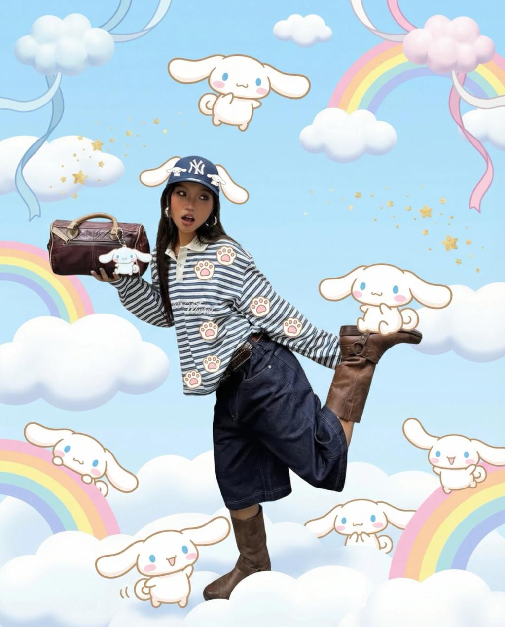 Cinnamoroll Sanrio Scene AI generated image example