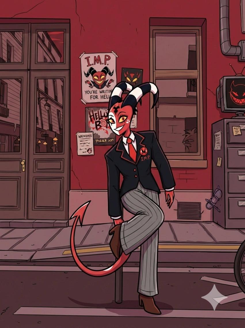 Helluva Boss Character AI generated image example