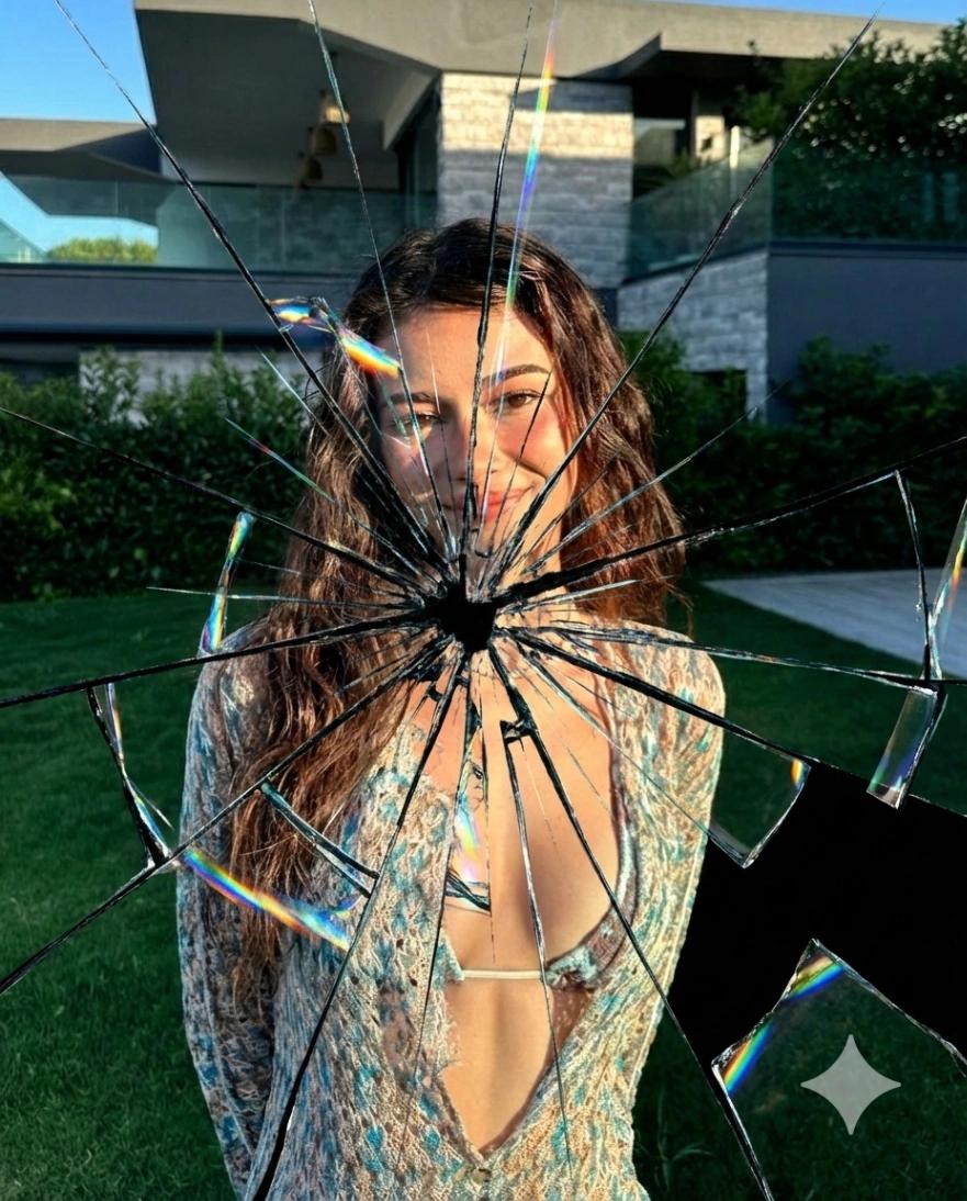 Holographic Prism Split Effect AI generated image example