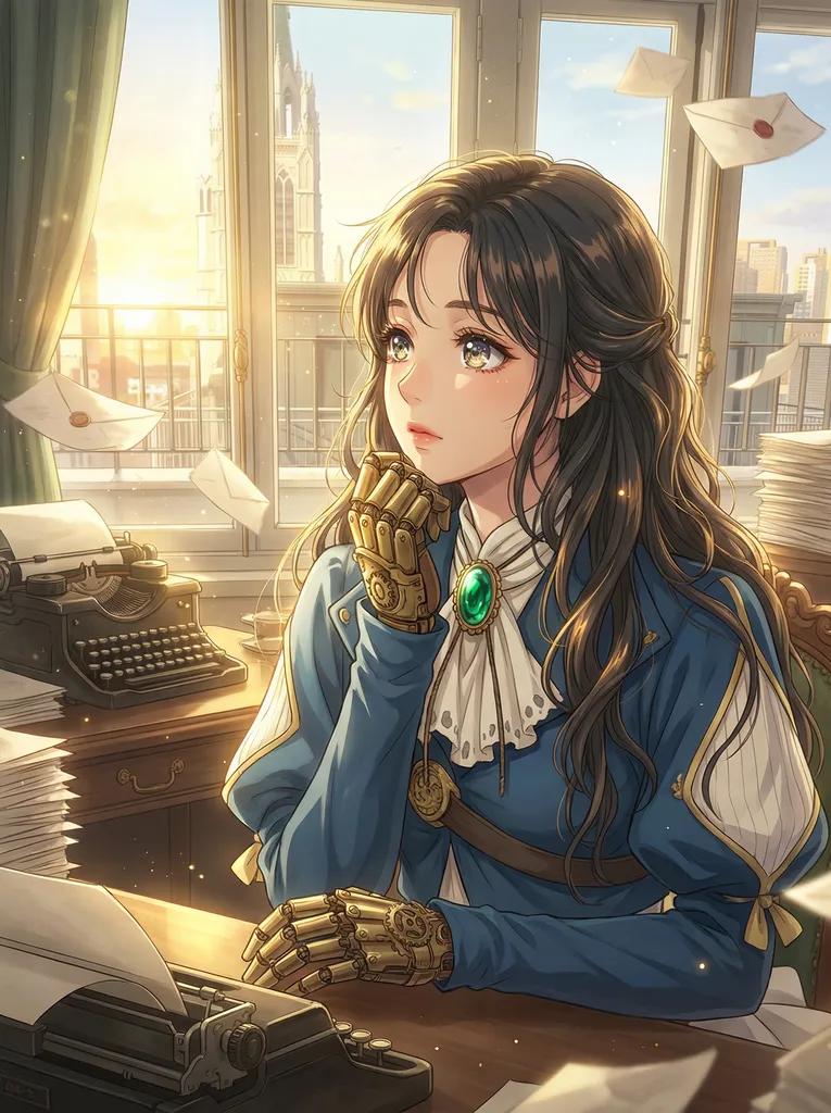 Violet Evergarden Anime Character AI generated image example