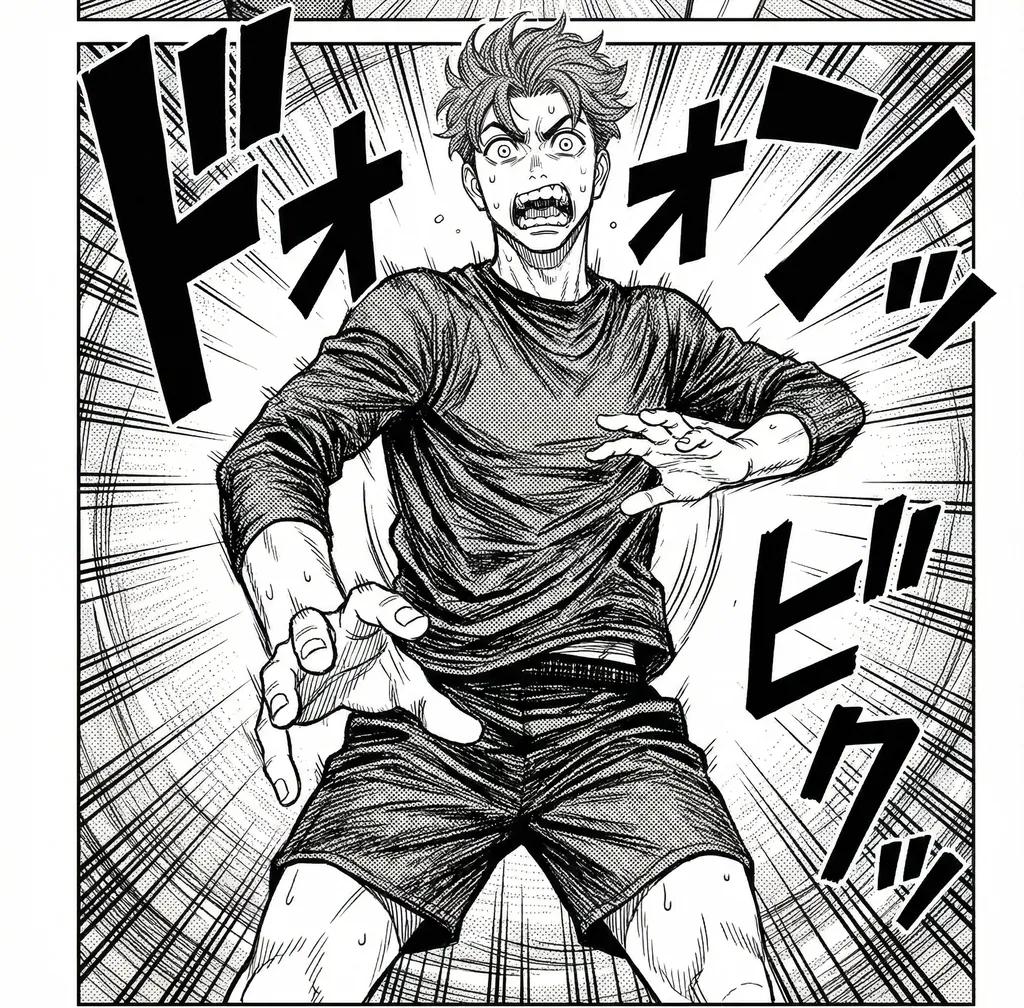 Dandadan Manga Panel AI generated image example