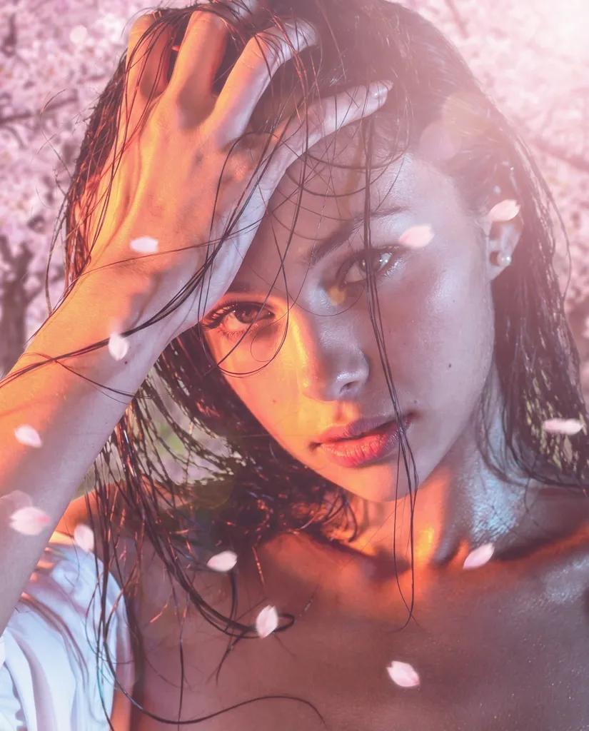 Sakura Season Pink Filter AI generated image example