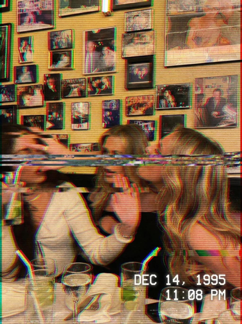 VHS Glitch Art Portrait AI generated image example