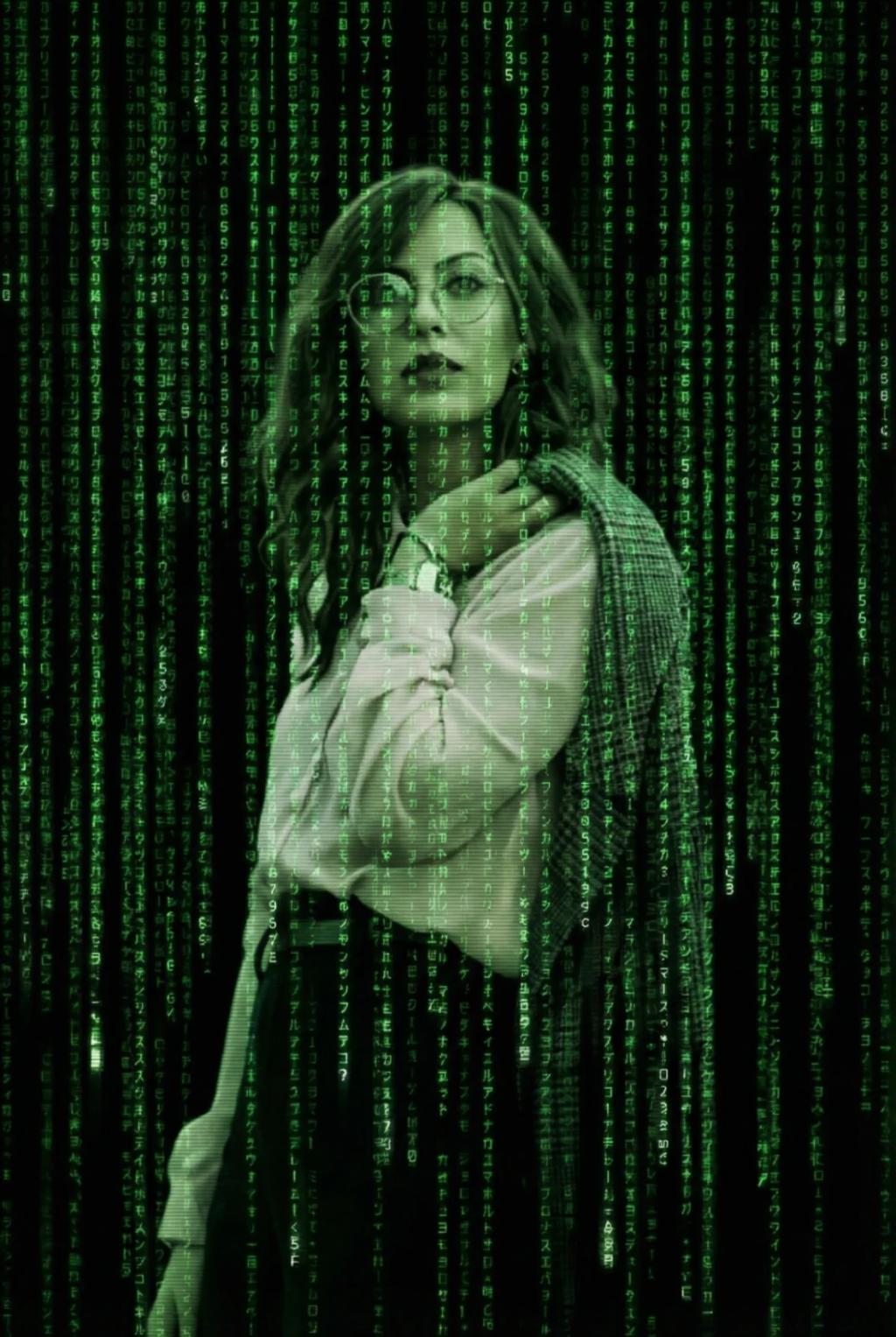 Digital Rain (Matrix) Effect AI generated image example
