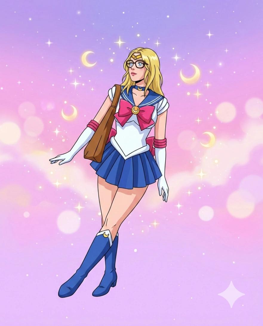Sailor Moon Anime Character AI generated image example