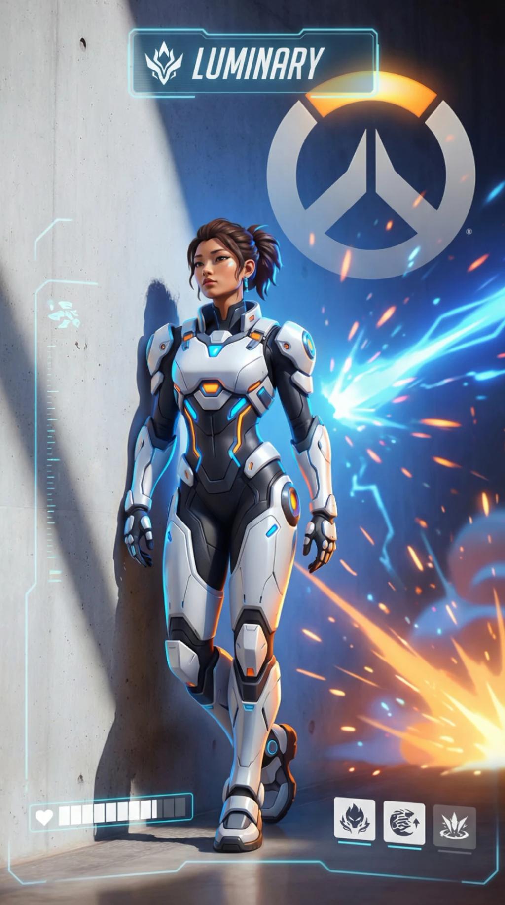 Overwatch Hero Character Card AI generated image example