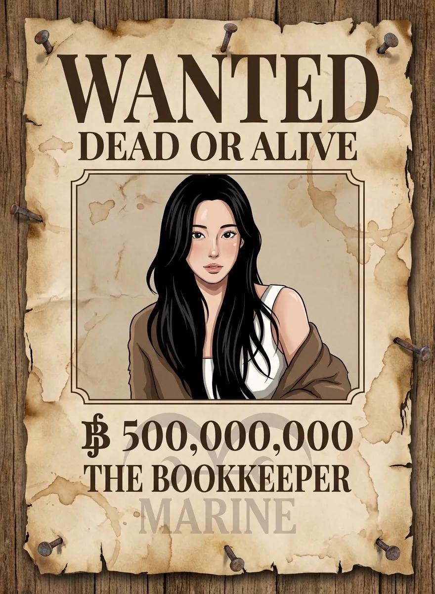 Pirate Wanted Poster AI generated image example
