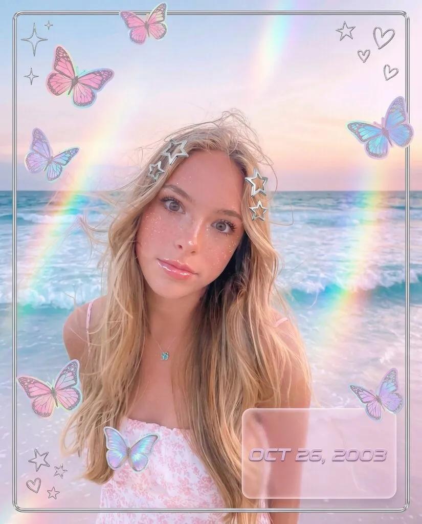 Y2K Aesthetic Butterfly Sparkle AI generated image example