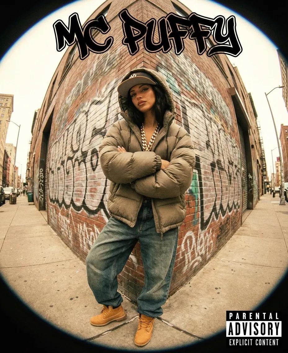 90s Hip Hop Album Cover AI generated image example