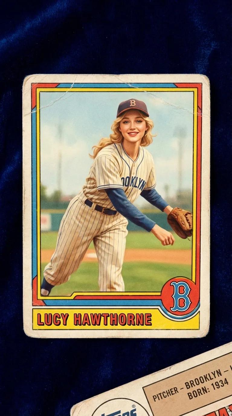 Vintage Baseball Card AI generated image example