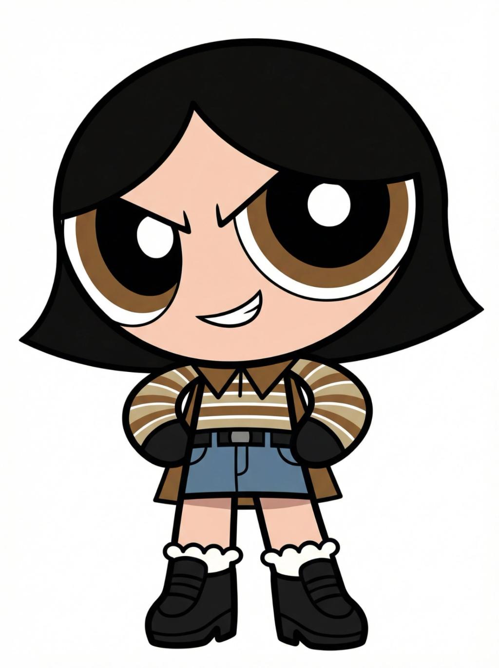 Powerpuff Girls Villain Poster AI generated image example