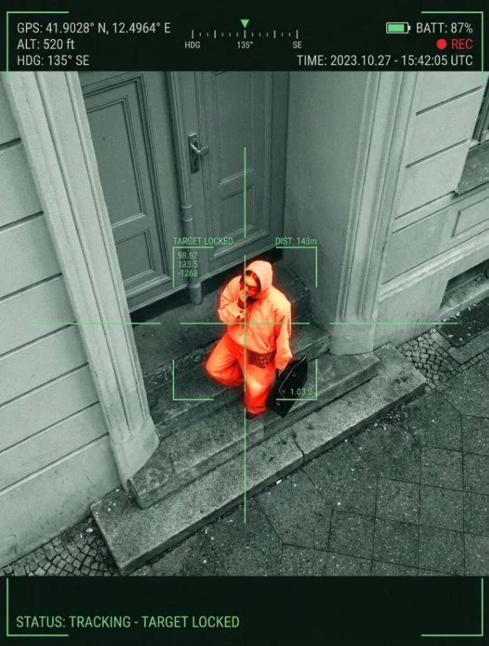 Drone Aerial POV AI generated image example