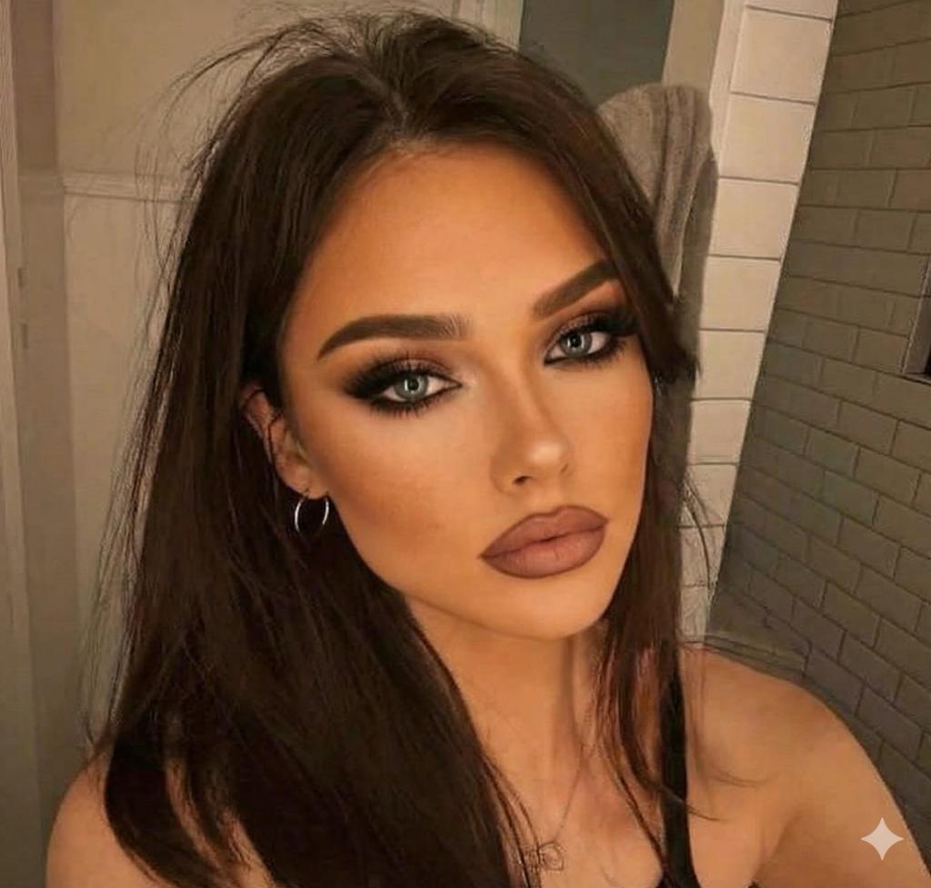 Italian Mob Wife Glamour Makeup AI generated image example
