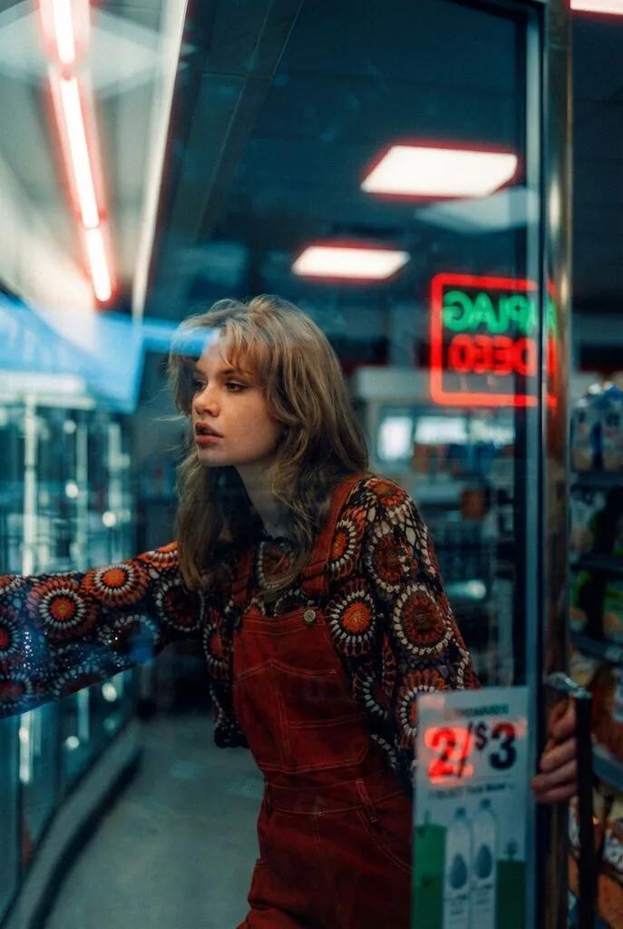 Cinestill 800T Tungsten Night AI generated image example
