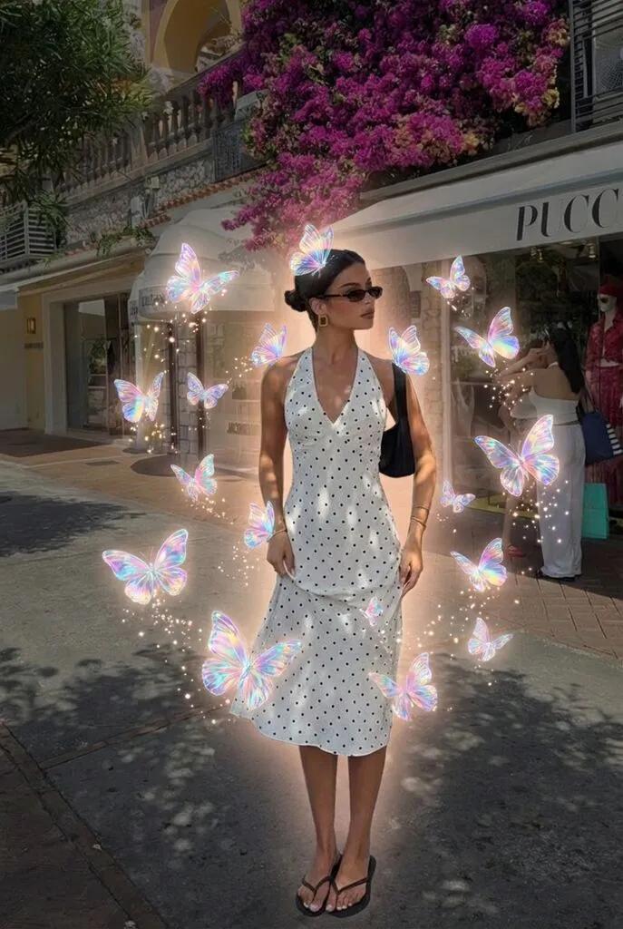 Holographic Butterfly Aura AI generated image example