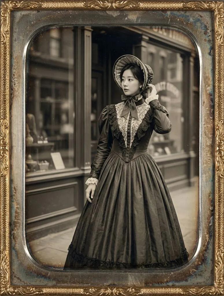 Daguerreotype Victorian Portrait AI generated image example