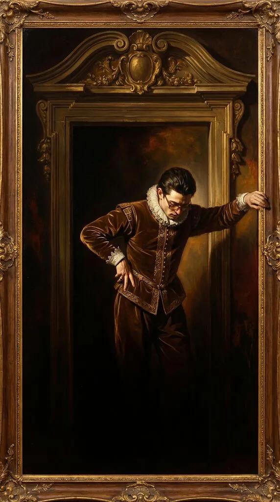 Baroque Dark Renaissance Portrait AI generated image example