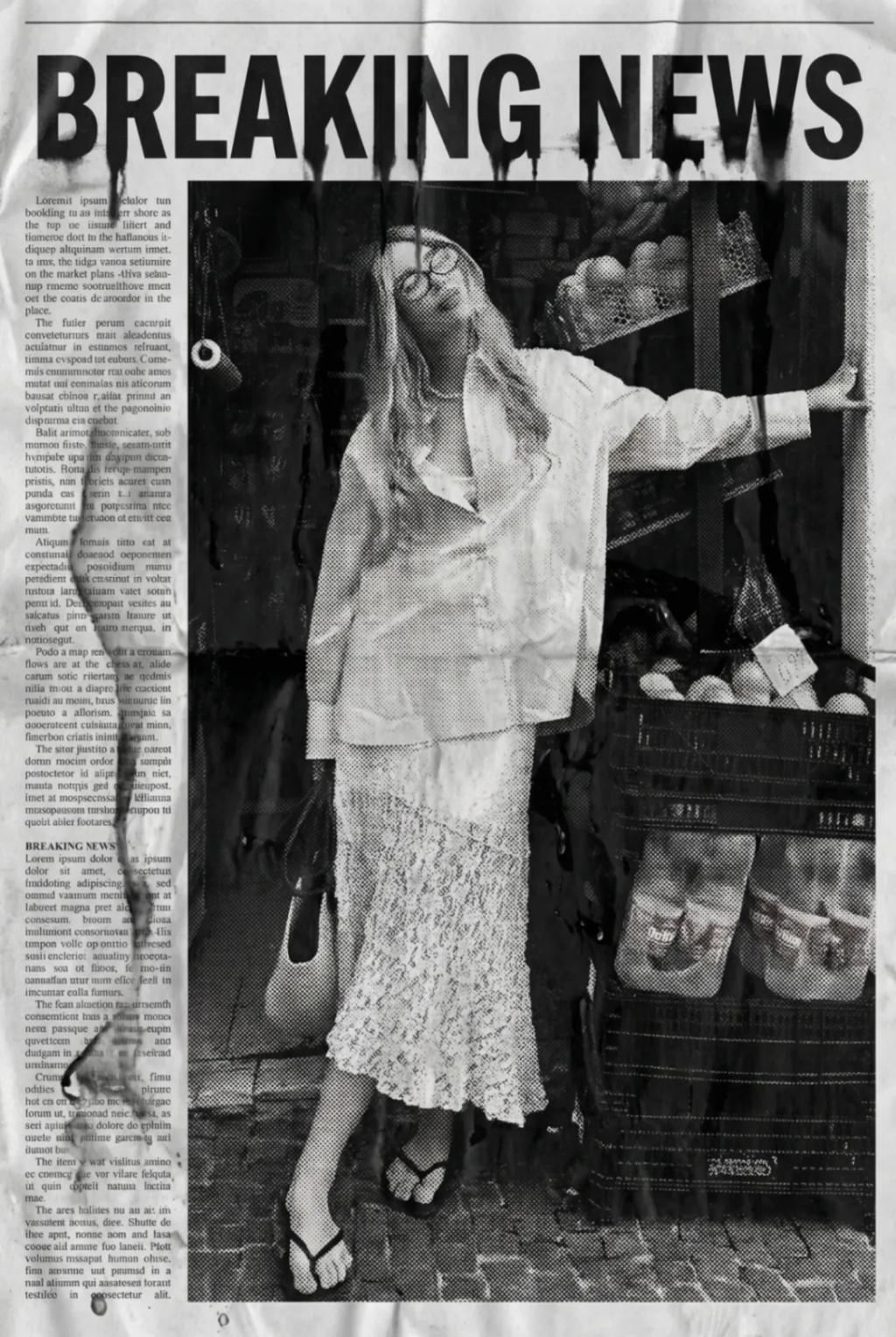 Breaking News Newspaper AI generated image example