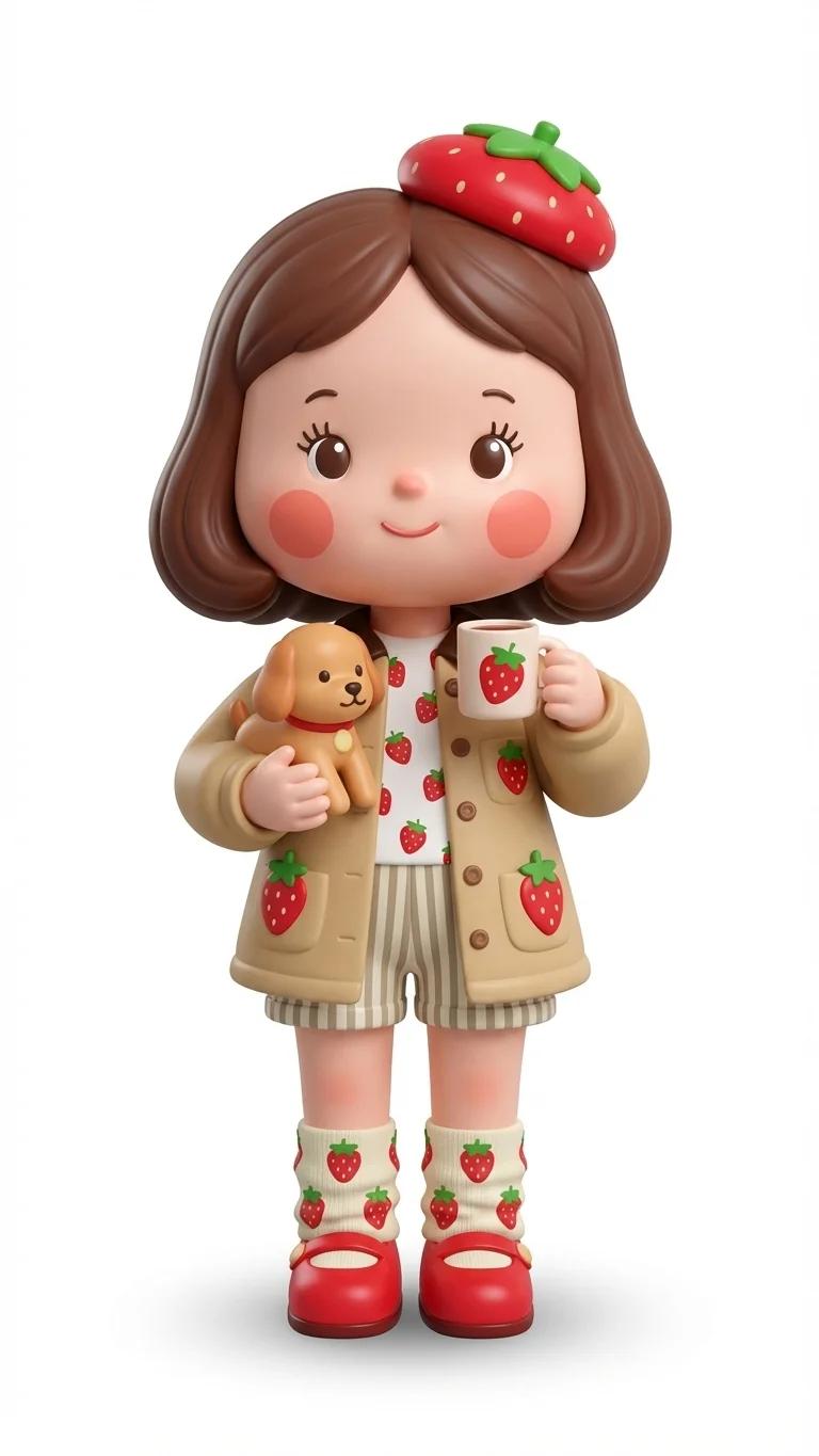 Strawberry Shortcake Doll AI generated image example