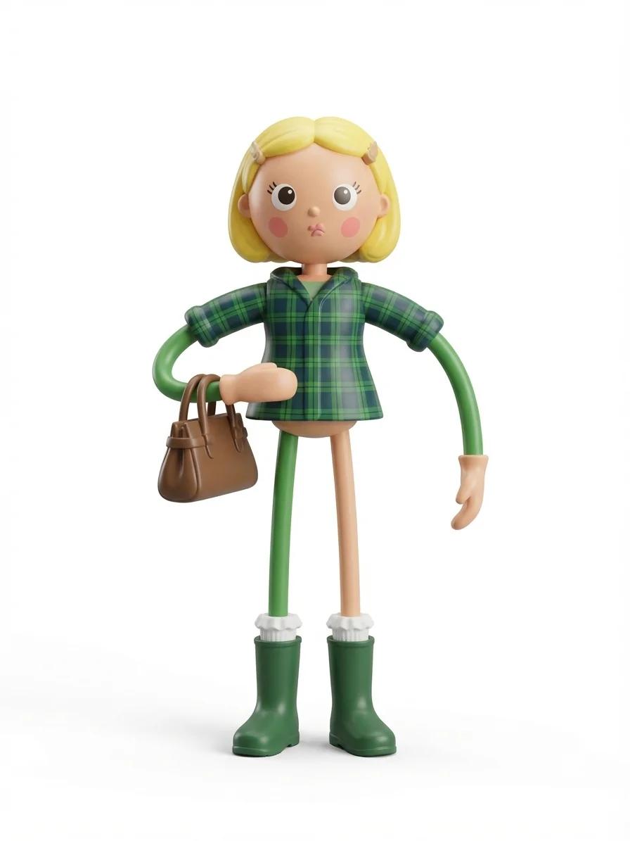 Betty Spaghetty Doll AI generated image example