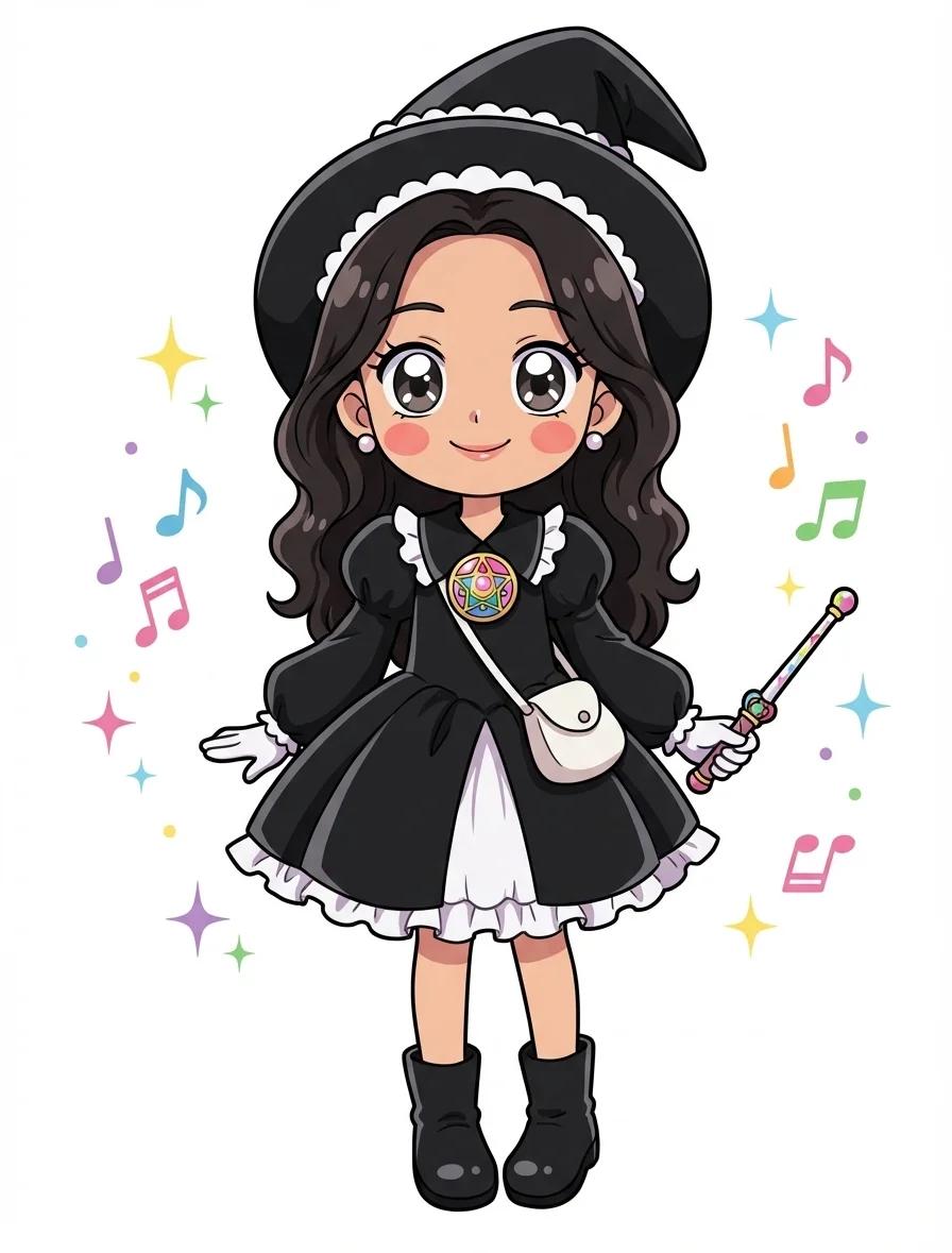 Ojamajo Doremi (Magical DoReMi) Character AI generated image example