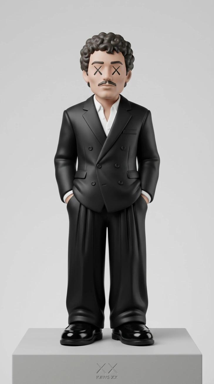 KAWS Collectible Figure Transformation AI generated image example
