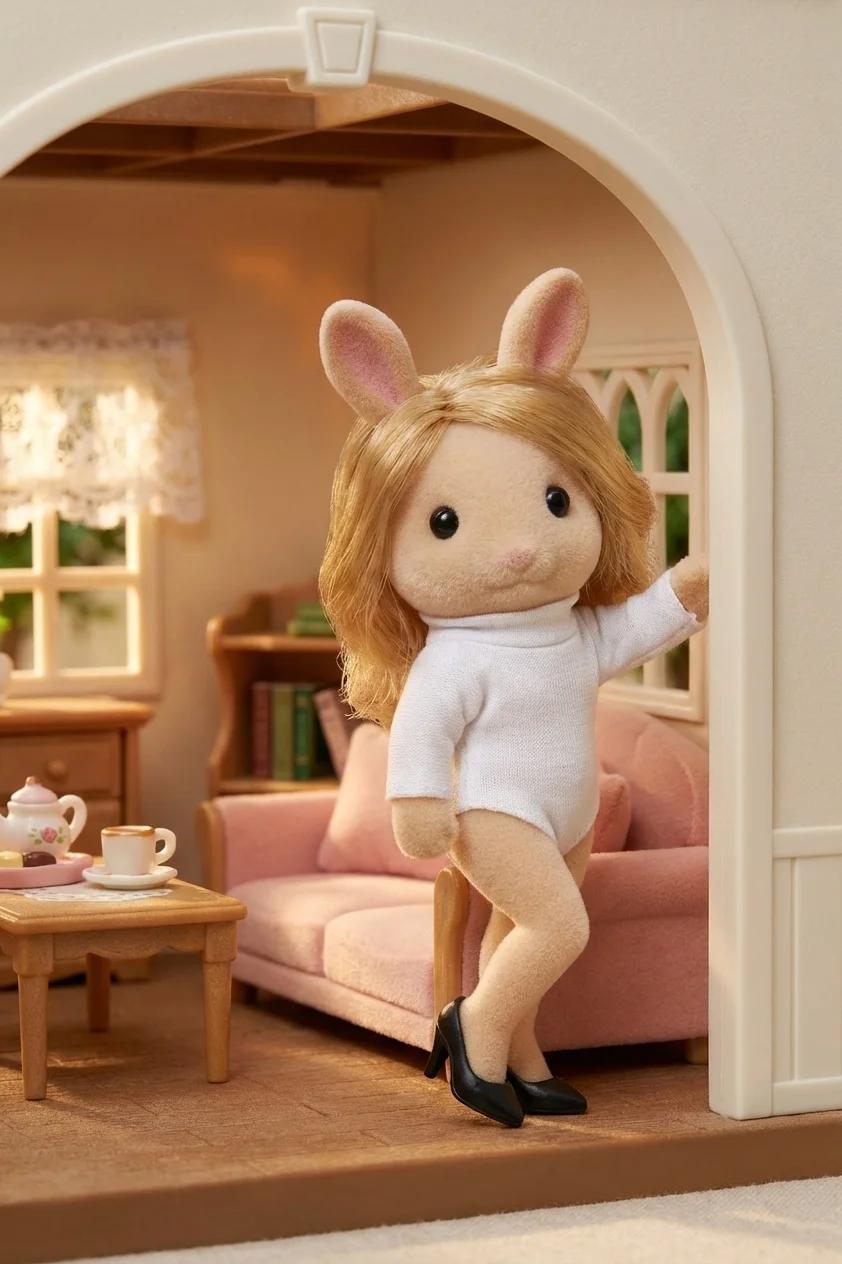 Sylvanian Families Full Scene AI generated image example