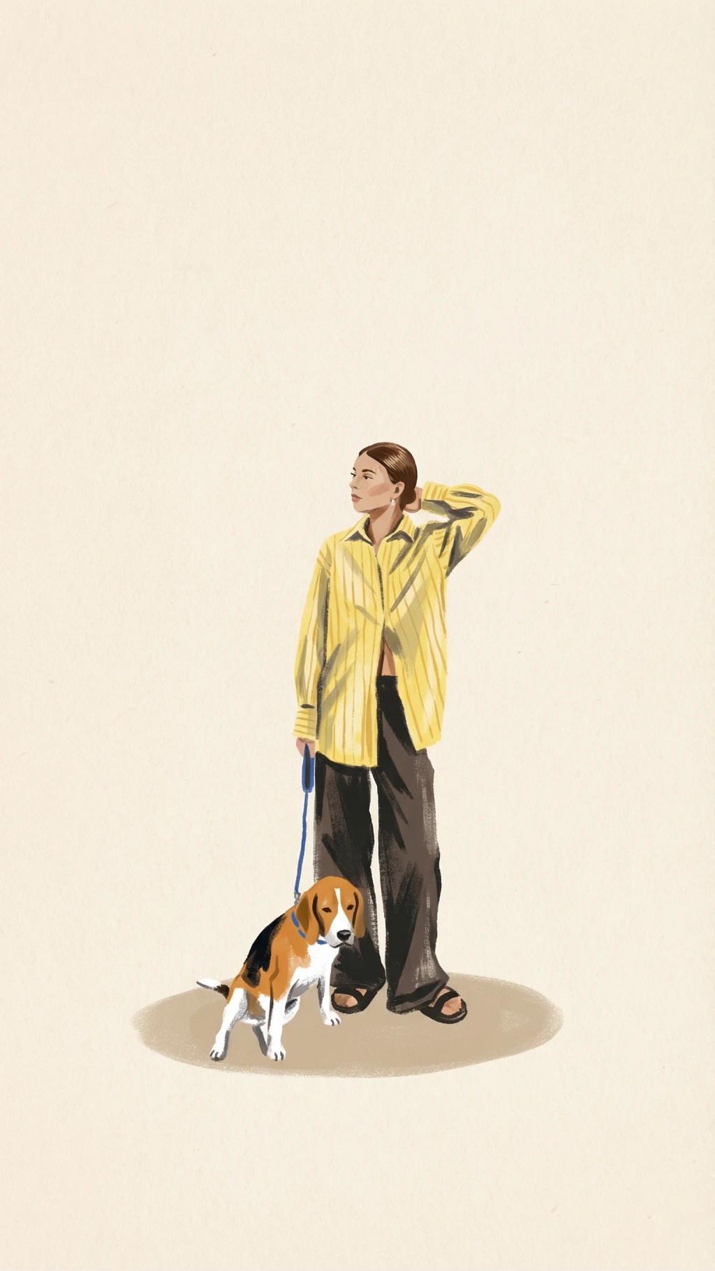 Textured Fashion Editorial Illustration AI generated image example
