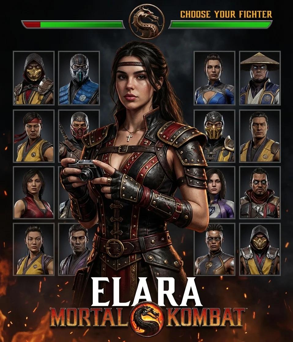Mortal Kombat Character Select AI generated image example