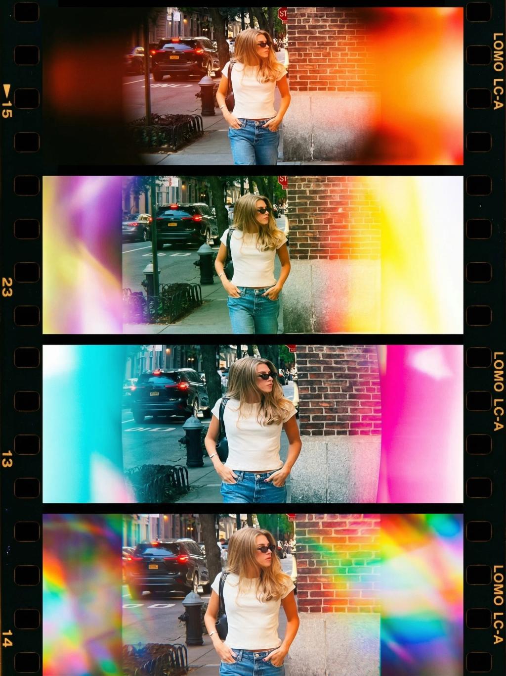 Lomography Film Leak Strip AI generated image example