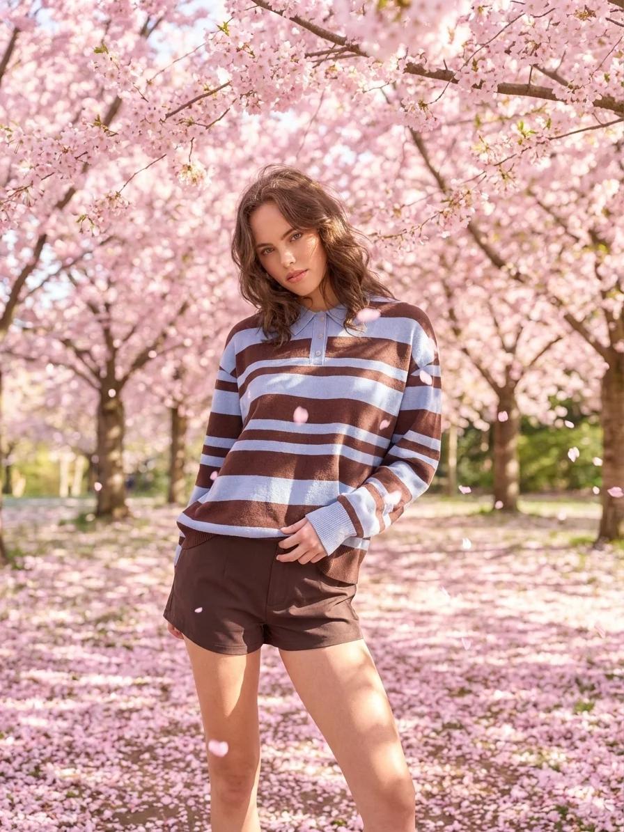 Weather Transform: Cherry Blossom Spring AI generated image example