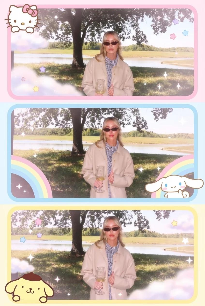 Sanrio Theme Photo Booth AI generated image example