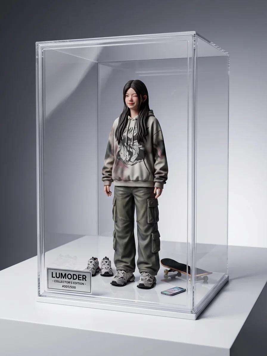 Designer Sneaker Box Figurine AI generated image example