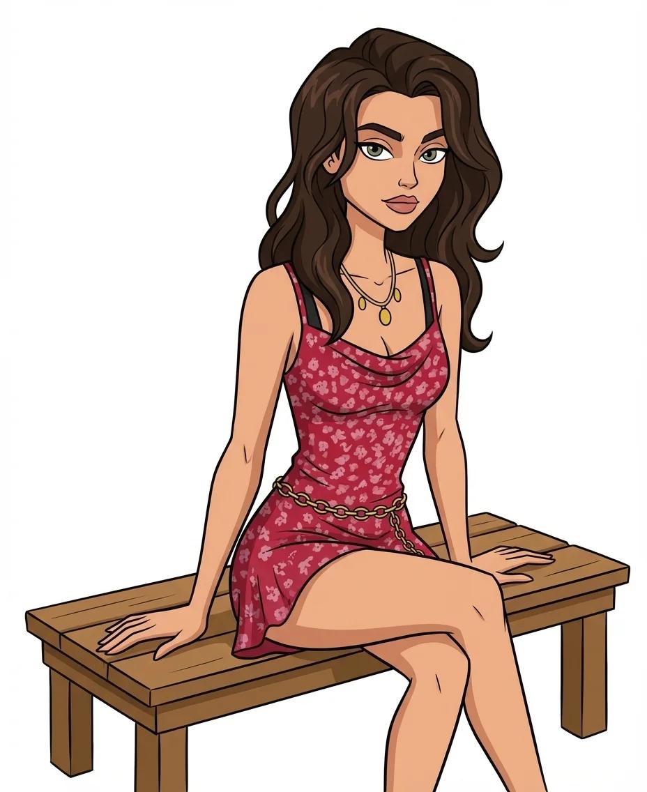 6teen Cartoon Character AI generated image example
