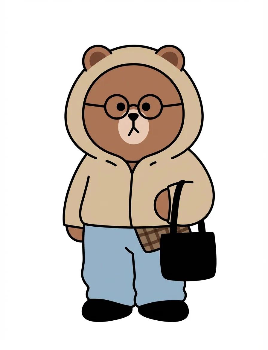 LINE Friends Character AI generated image example