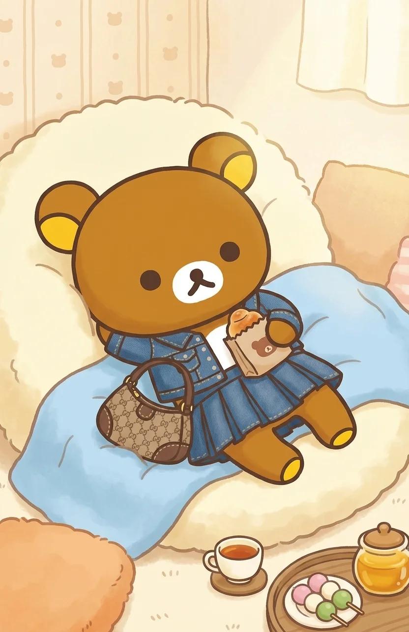 Rilakkuma Cozy Scene AI generated image example