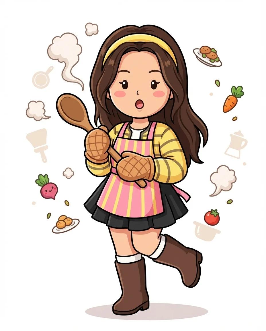 Cooking Mama Character AI generated image example