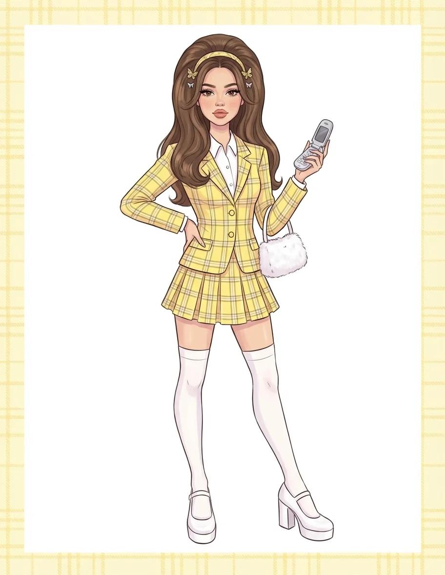 Clueless (1995 Movie) Fashion Character AI generated image example