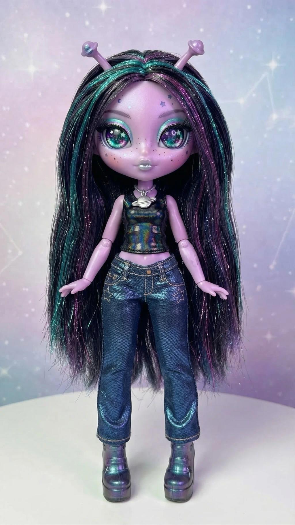 Novi Stars Alien Fashion Doll AI generated image example