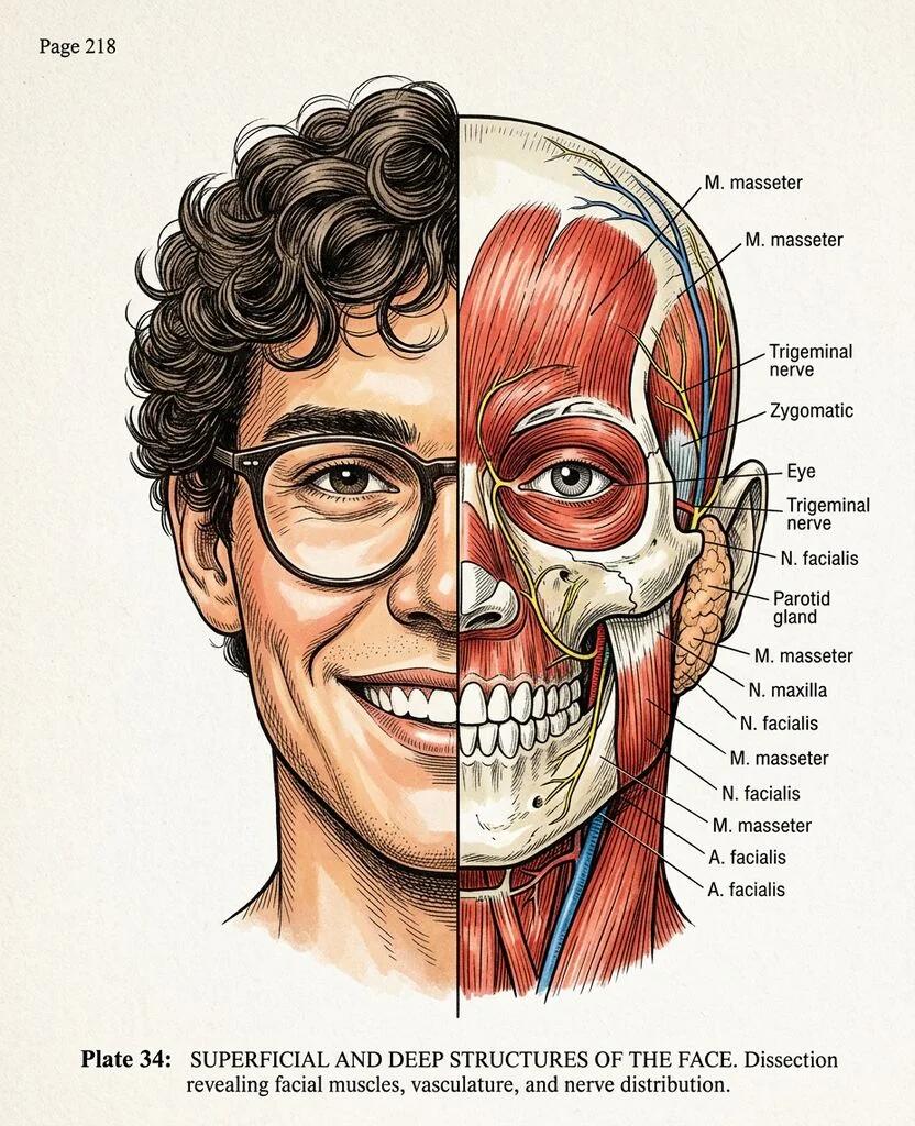 Medical Textbook Anatomy Illustration AI generated image example