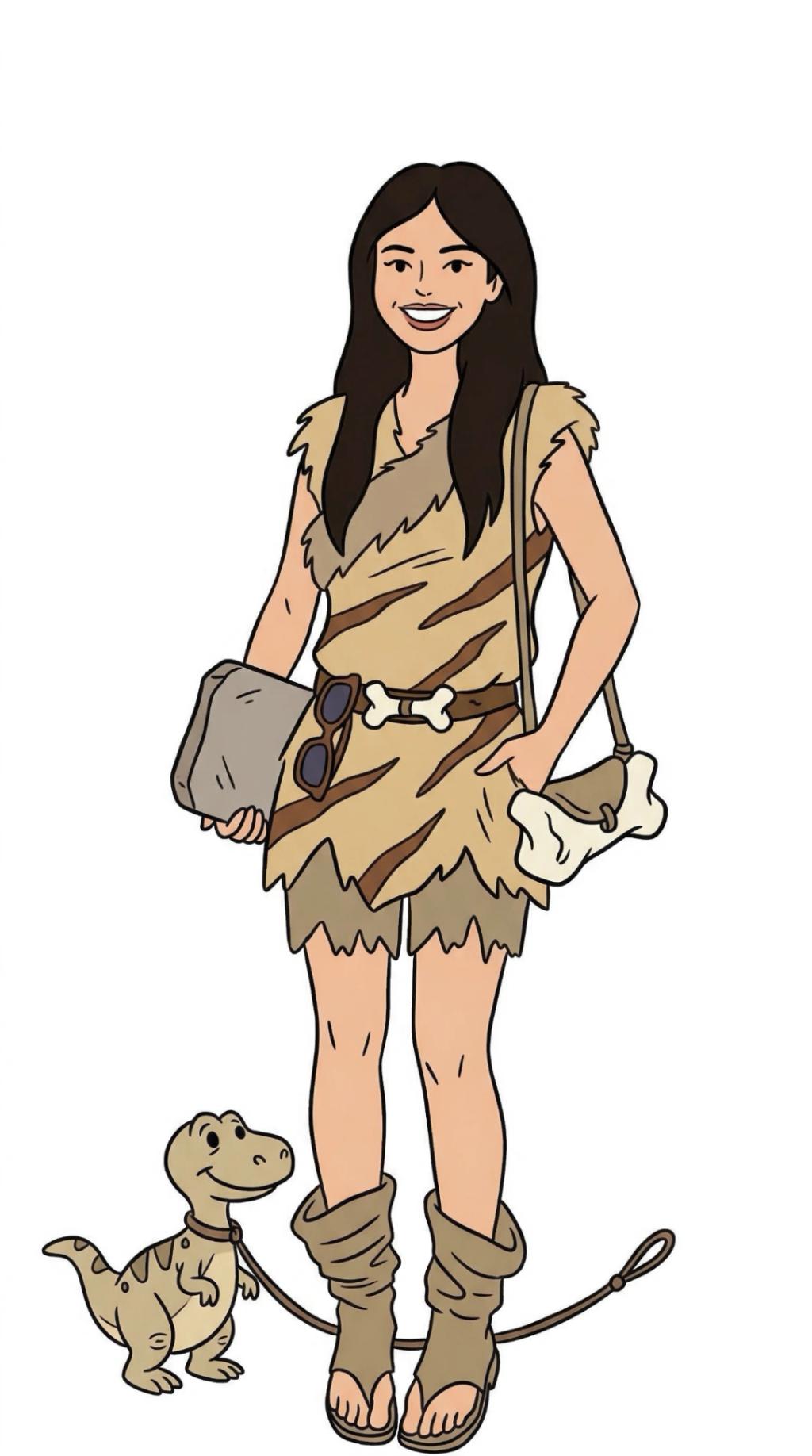 The Flintstones Cartoon Character Transformation AI generated image example
